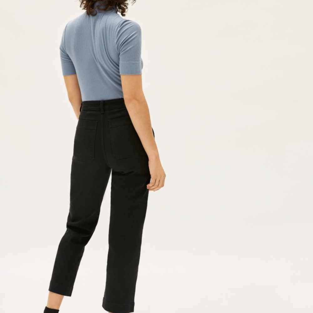 Everlane The Straight Leg Crop Black - Picture 3 of 4
